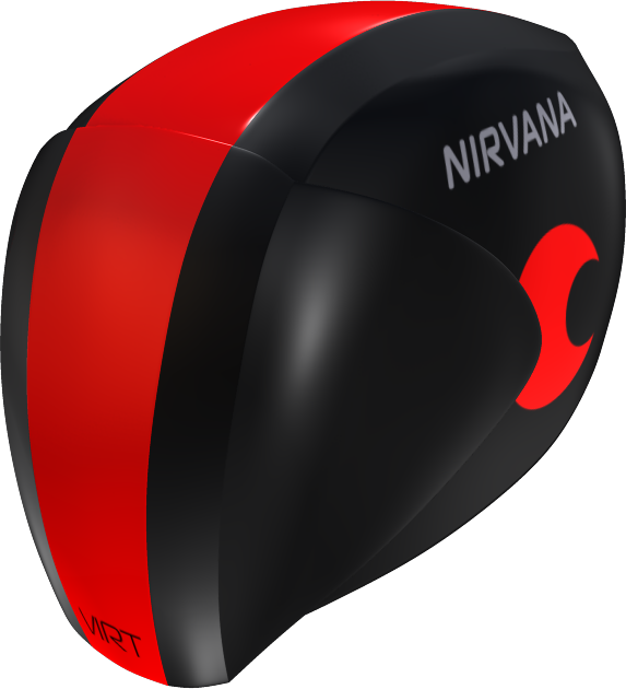 Feelreal's Nirvana helmet includes a high-resolution smartphone display and a 3D audio system, plus a slot that the mask slides into