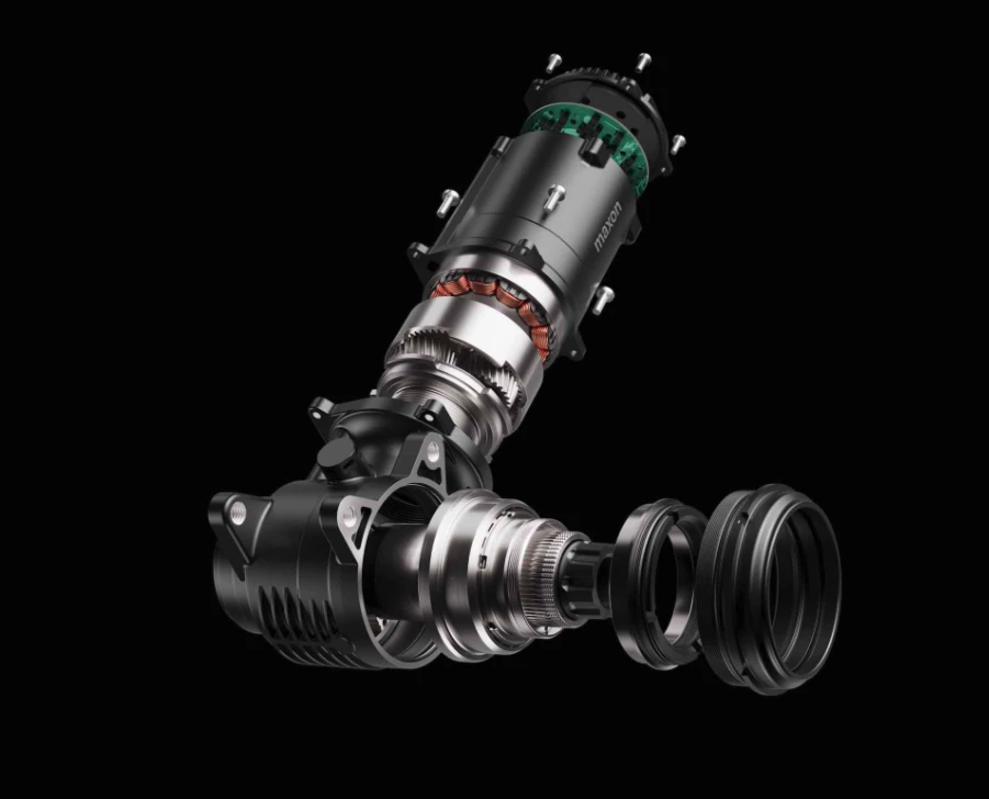 Maxon Air S drive split open