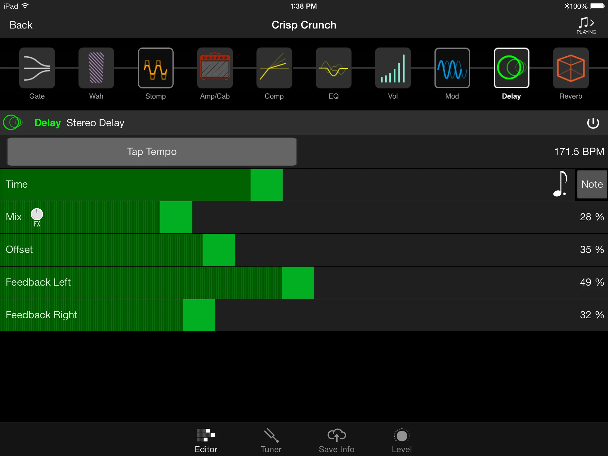 Tweaking tone with the Line 6 AMPLIFi Remote app for iPhone, iPad or iPod touch