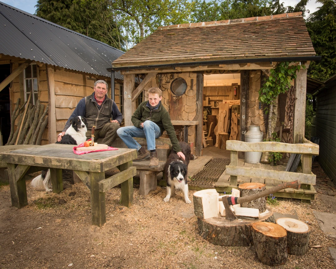 The Dooogs Shed is built entirely from discarded materials found around the family's farm