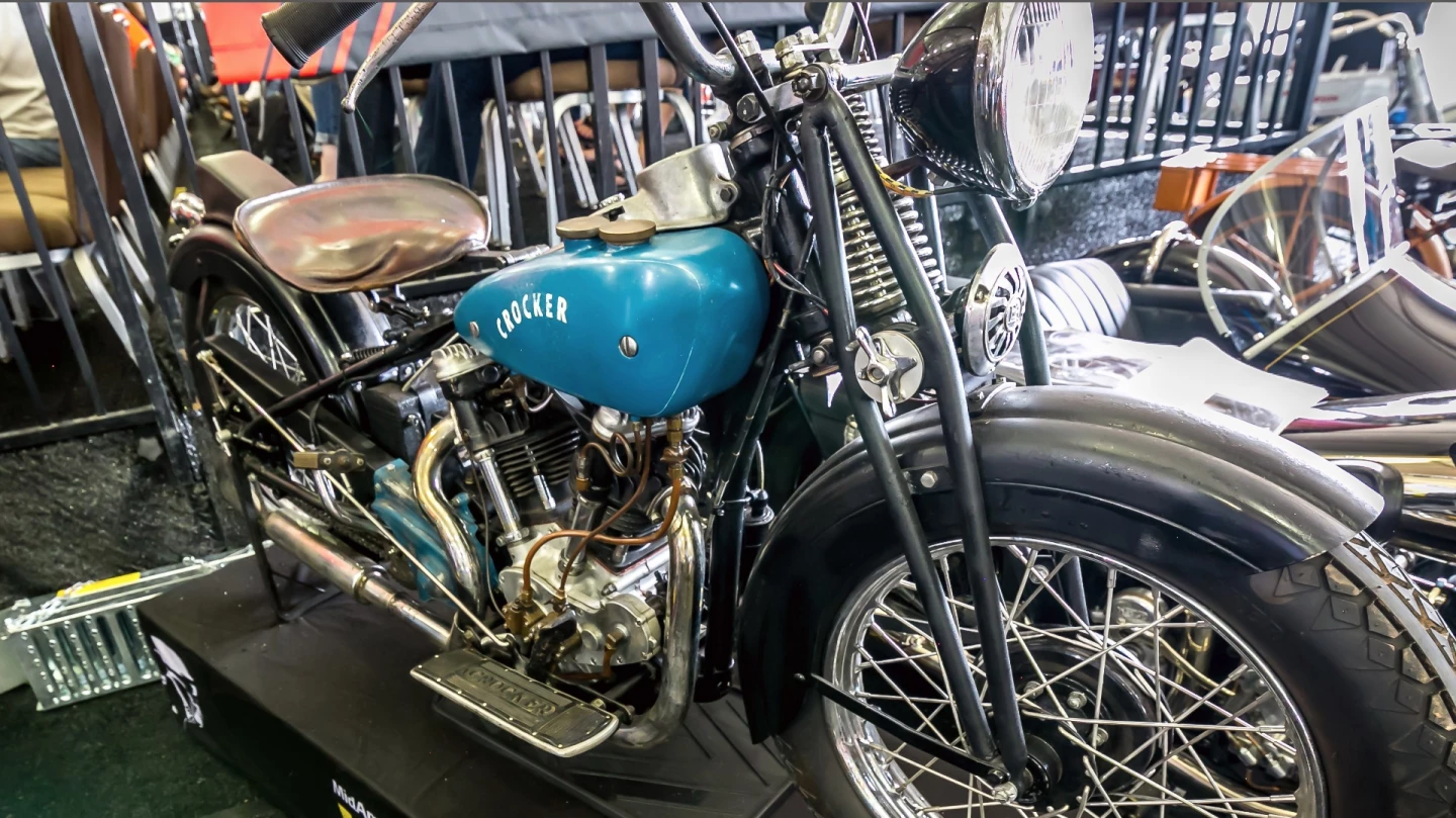 This 1938 Crocker Small Tank was passed in with what is undoubtedly the lowest high bid on a Crocker for many a year - $280,000. It was estimated to sell for $300,000 to $350,000 so reserve price was only $20,000 away and the bike appeared in excellent original condition as it has been mechanically restored but with great care taken to preserve it's patina and highly original condition. If it's still available, just remember that there are only 72 Crockers extant. Mecum Auction Page Link