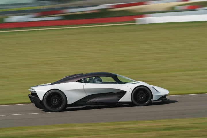 Aston Martin's Valhalla hypercar makes its track debut