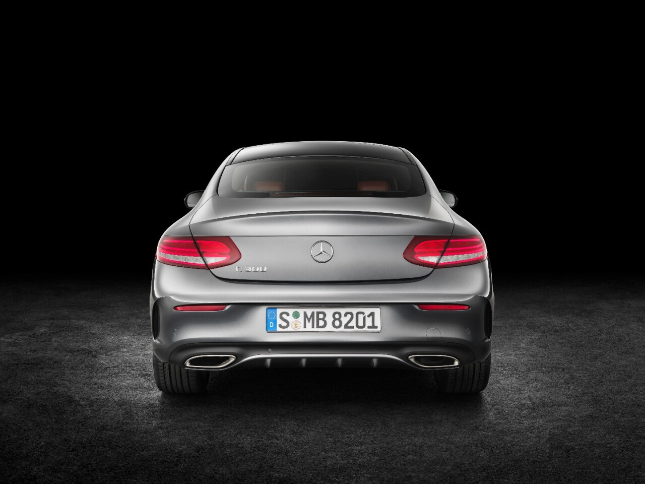 The C-Class Coupe's rear end draws heavily on design cues introduced on the S-Class