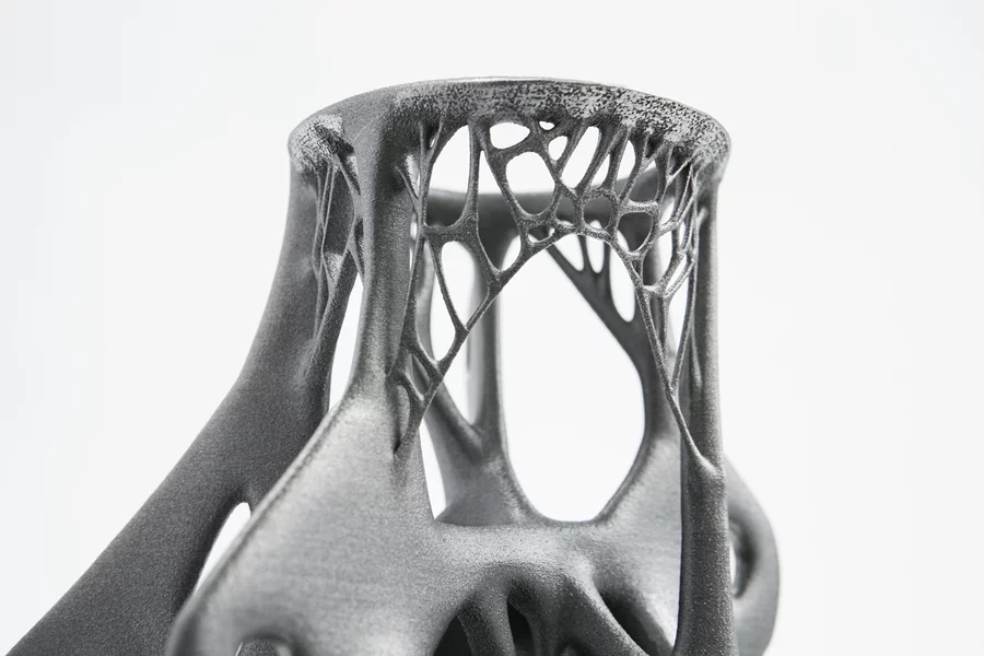 The technique uses a laser to heat up and melt a fine layer of steel powder that then solidifies to form part of the structure