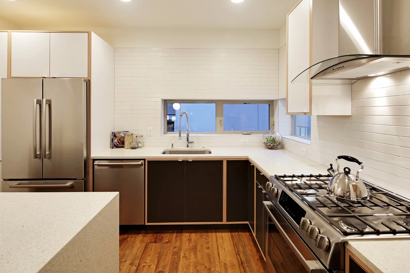 The buildings feature heat recovery ventilation systems