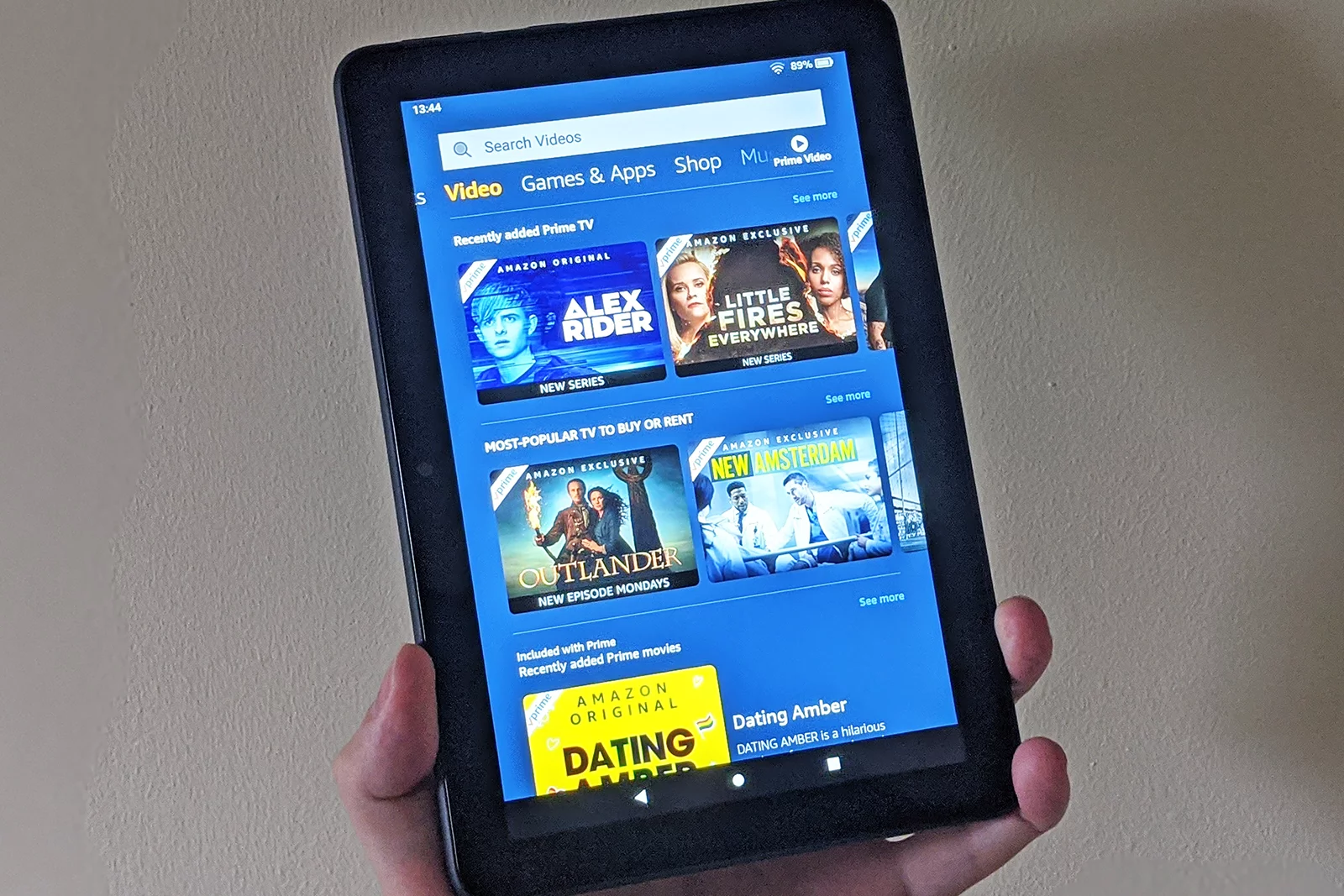 The 8-inch display isn't particularly high-res, but does the job