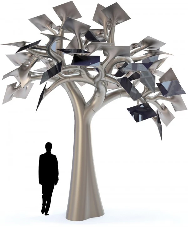 The Electree City concept would combine sculptural beauty with renewable solar electricity