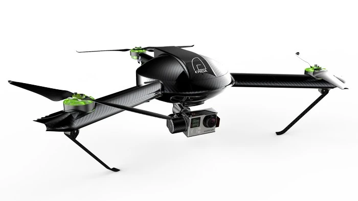 Erida is a tricopter, unlike competing quadcopters