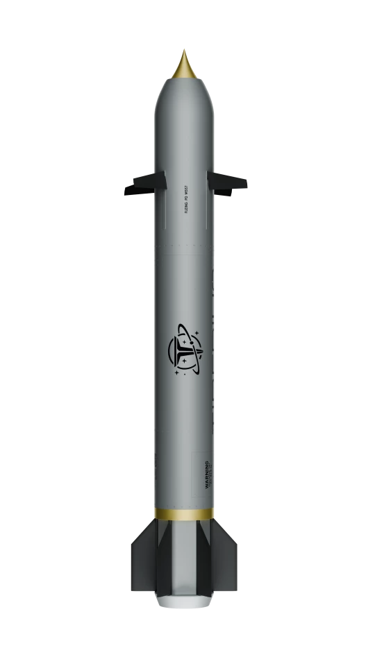 Sceptre with aerofoils deployed