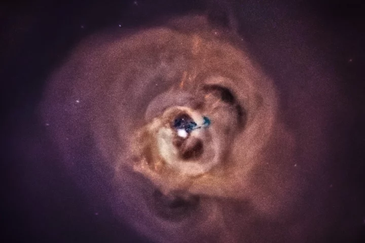 An X-ray image of the Perseus cluster, as captured by NASA's Chandra X-ray Observatory