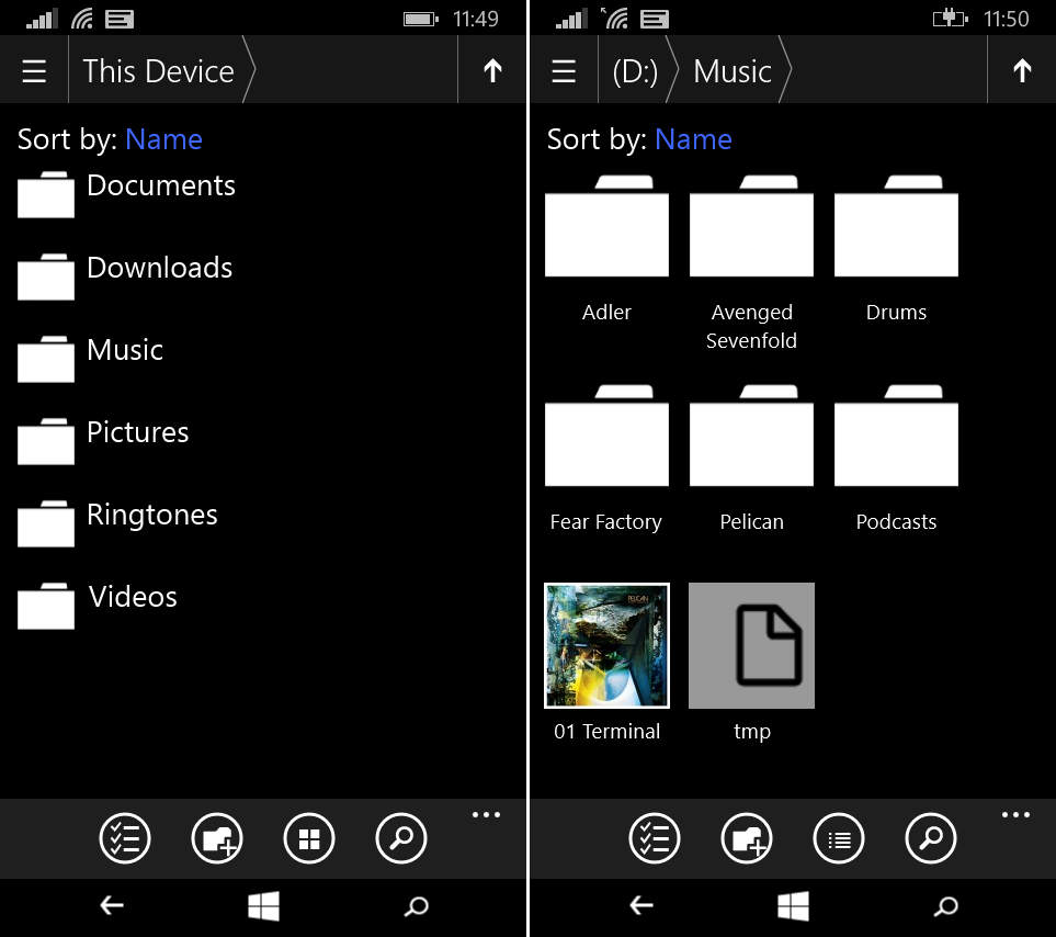 File Explorer lets you manage and arrange local files and folders