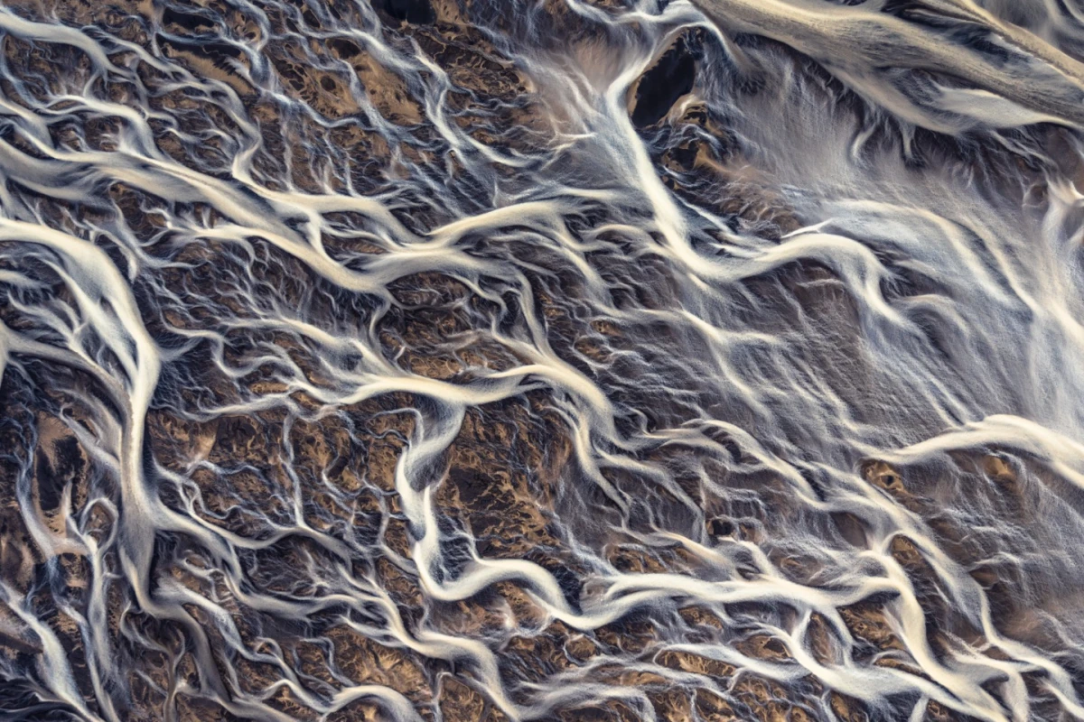 This photo won Gold and Silver awards in Moscow international photo awards 2018. Icelandic glacial river