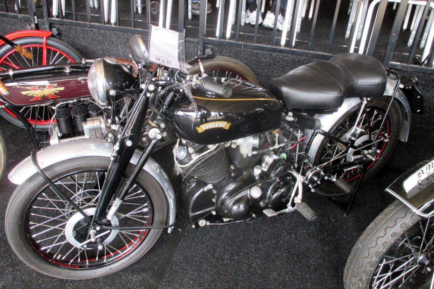 1952 Vincent Black Shadow Series C | Price: $101,750 | Estimate: $90,000 - $110,000 | Auctioneer: Mecum | Lot S78 | Auction Description