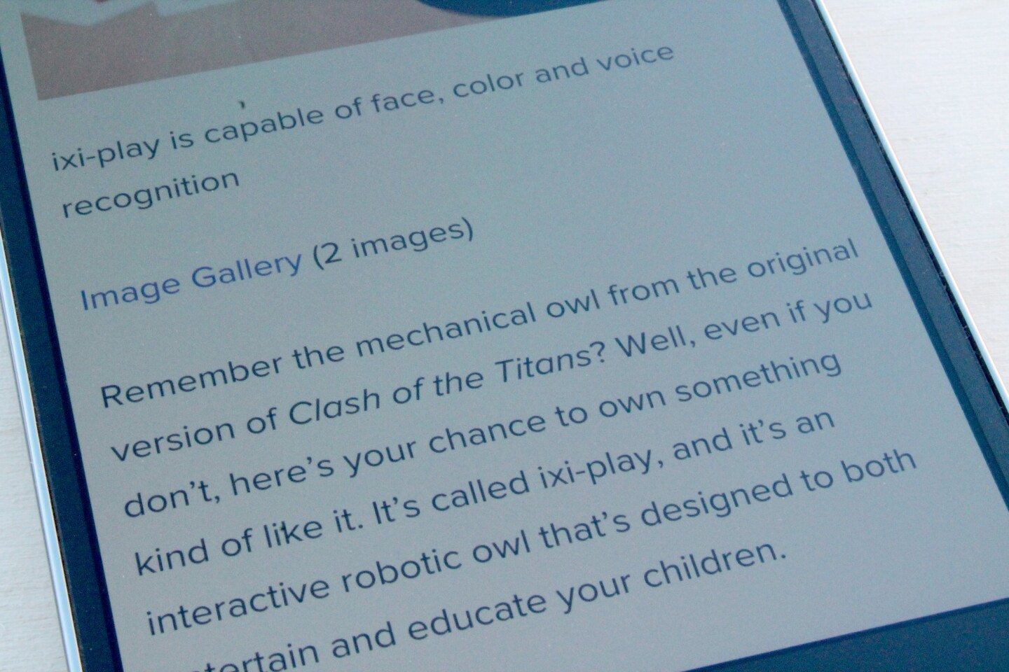 Text is razor-sharp
