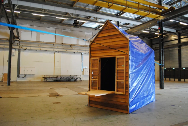 Hangout fully tarped up