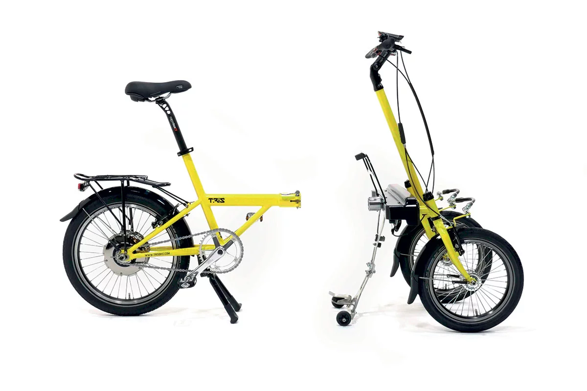 The Split version of the Tris Bike disassembles into two pieces
