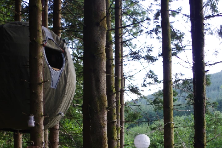 The Tree Tent is a low-impact luxury tent, designed to be easily transported