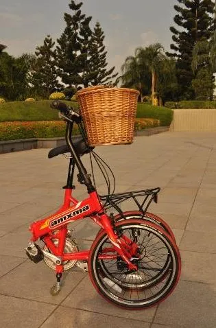 The Simple One bicycle folds up to double as a shopping cart