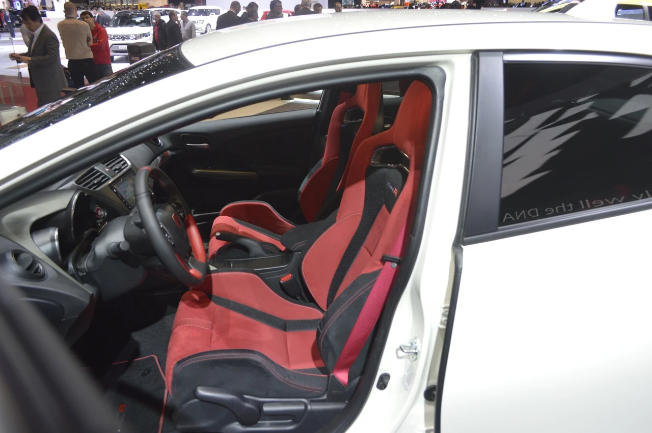 Red and Black is the theme that Honda has used to reinforce the Type-R's sportiness