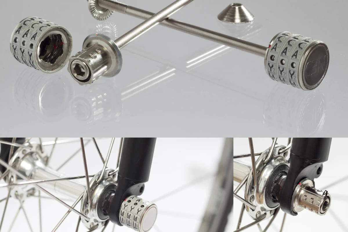 The Sphyke C3N setup for quick-release wheels