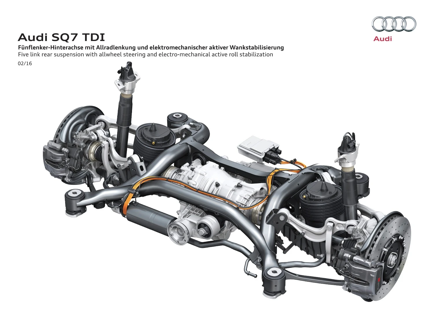 Rear wheel steering is fitted for a stable ride at high speed, but sharp turn in at low speeds