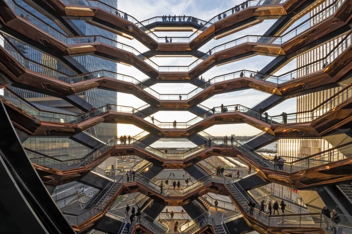 Vessel in New York won the Award for Structural Artistry in Non-Building Structures