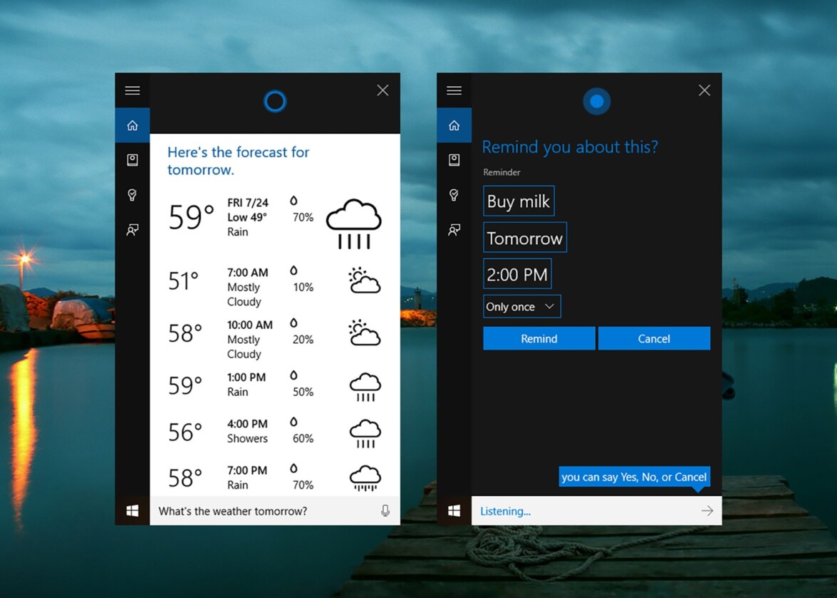 Cortana makes the jump to the desktop