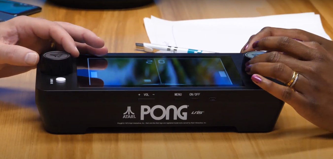 Atari bounces back with portable mini Pong table 