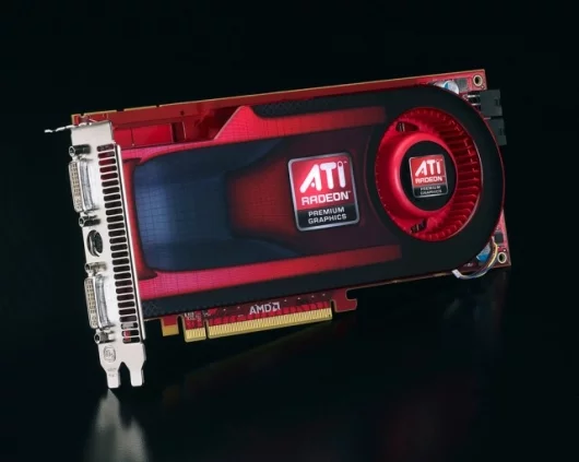 The ATI Radeon HD 4890 with a different colored background