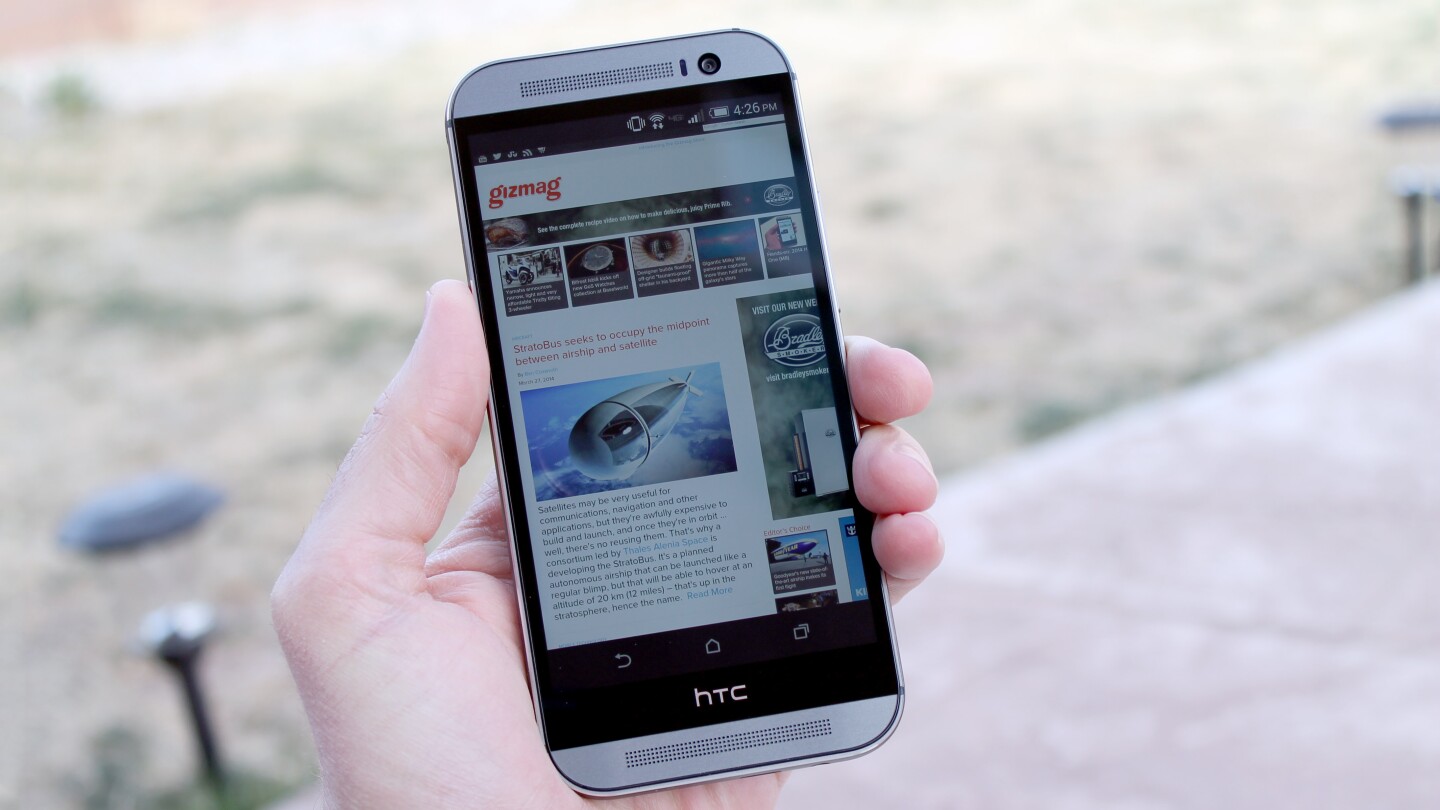 The One M8 feels great in hand – and looks pretty damn good too