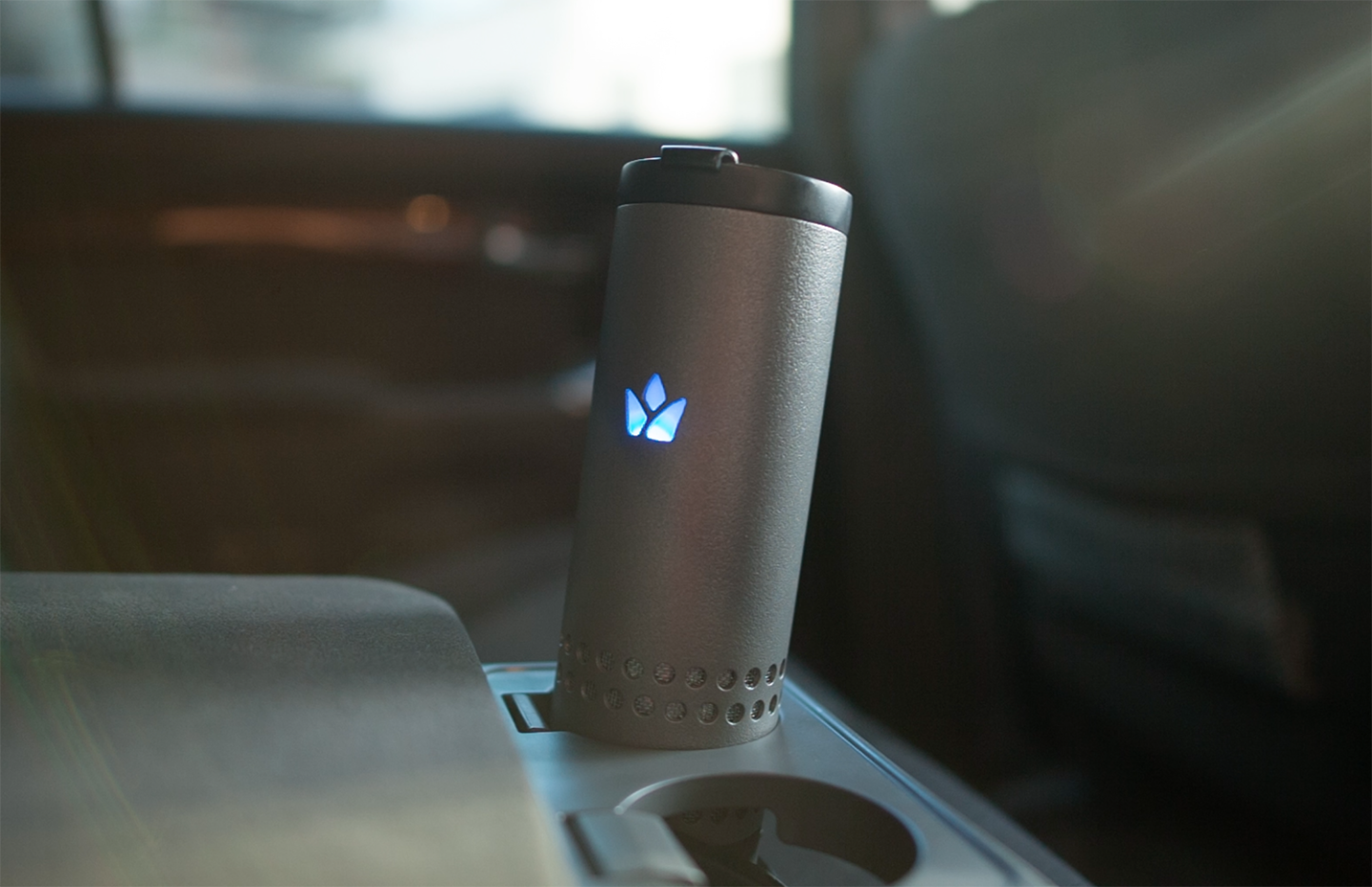 The Yecup 365 is sized to fit easily in vehicle cupholders