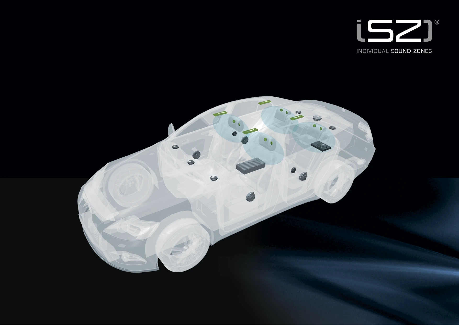 Harman's new system is designed to break the car's cabin up into sound zones for each passenger