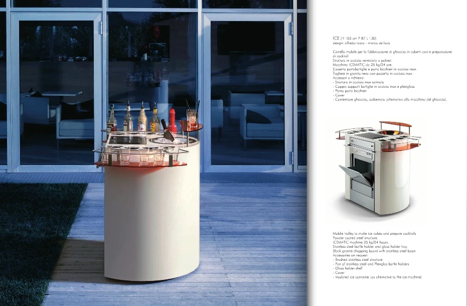 The portable cocktail trolley provides almost everything you need to make cocktails