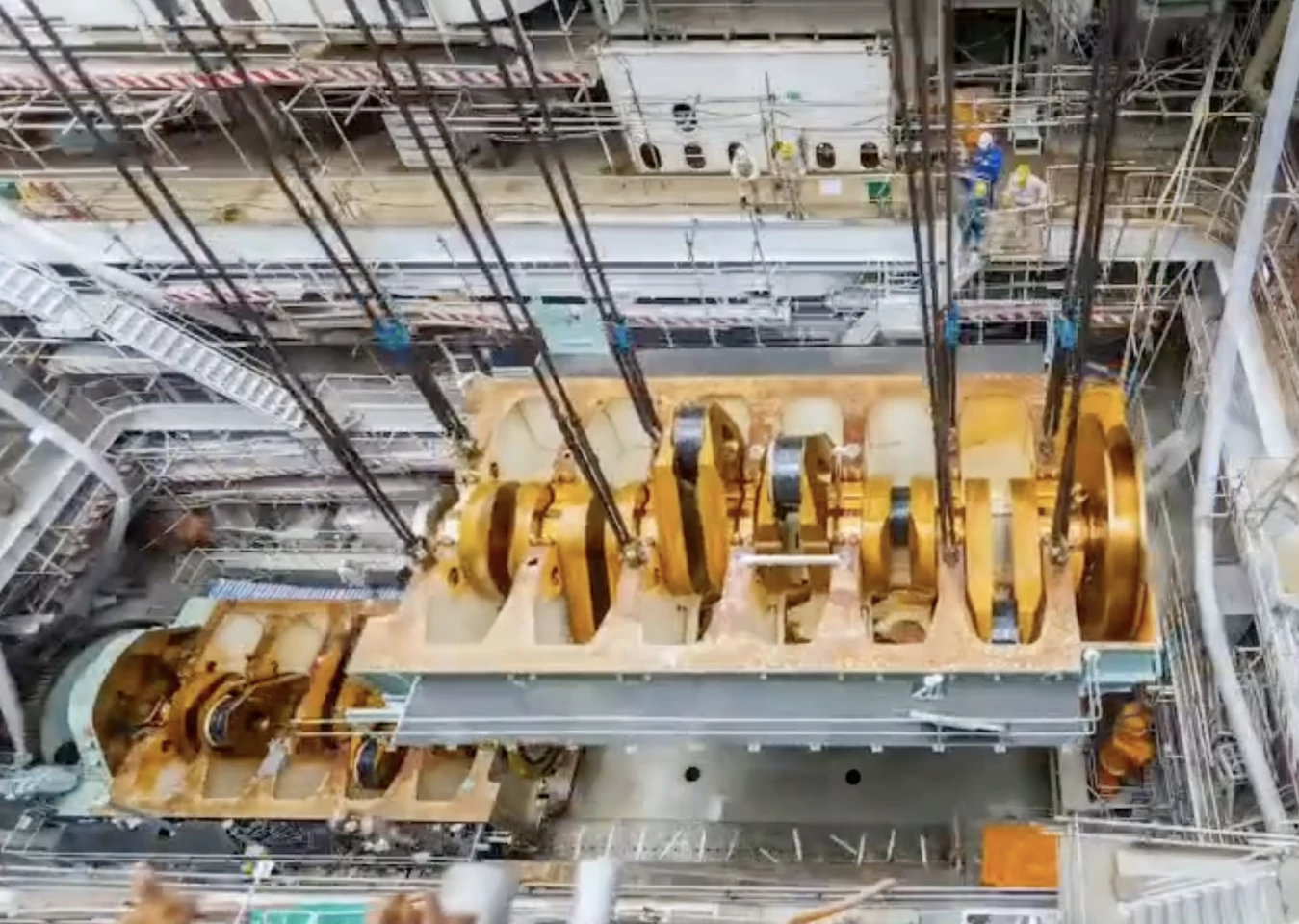 Installing a rather sizable crank