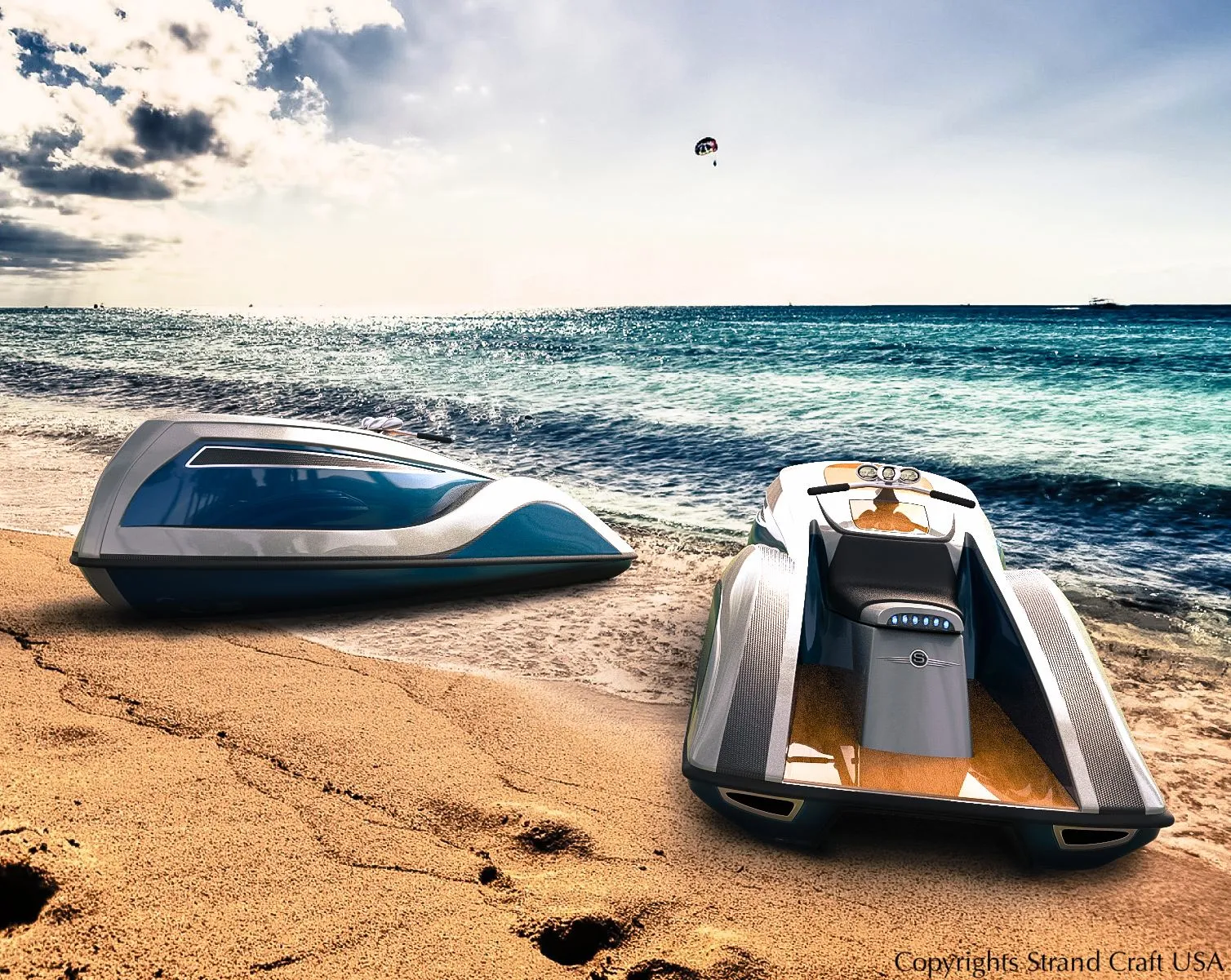 It will feature a 16-foot (4.9-m) carbon fiber/epoxy body powered by a 300-hp 5.7-liter V8 engine