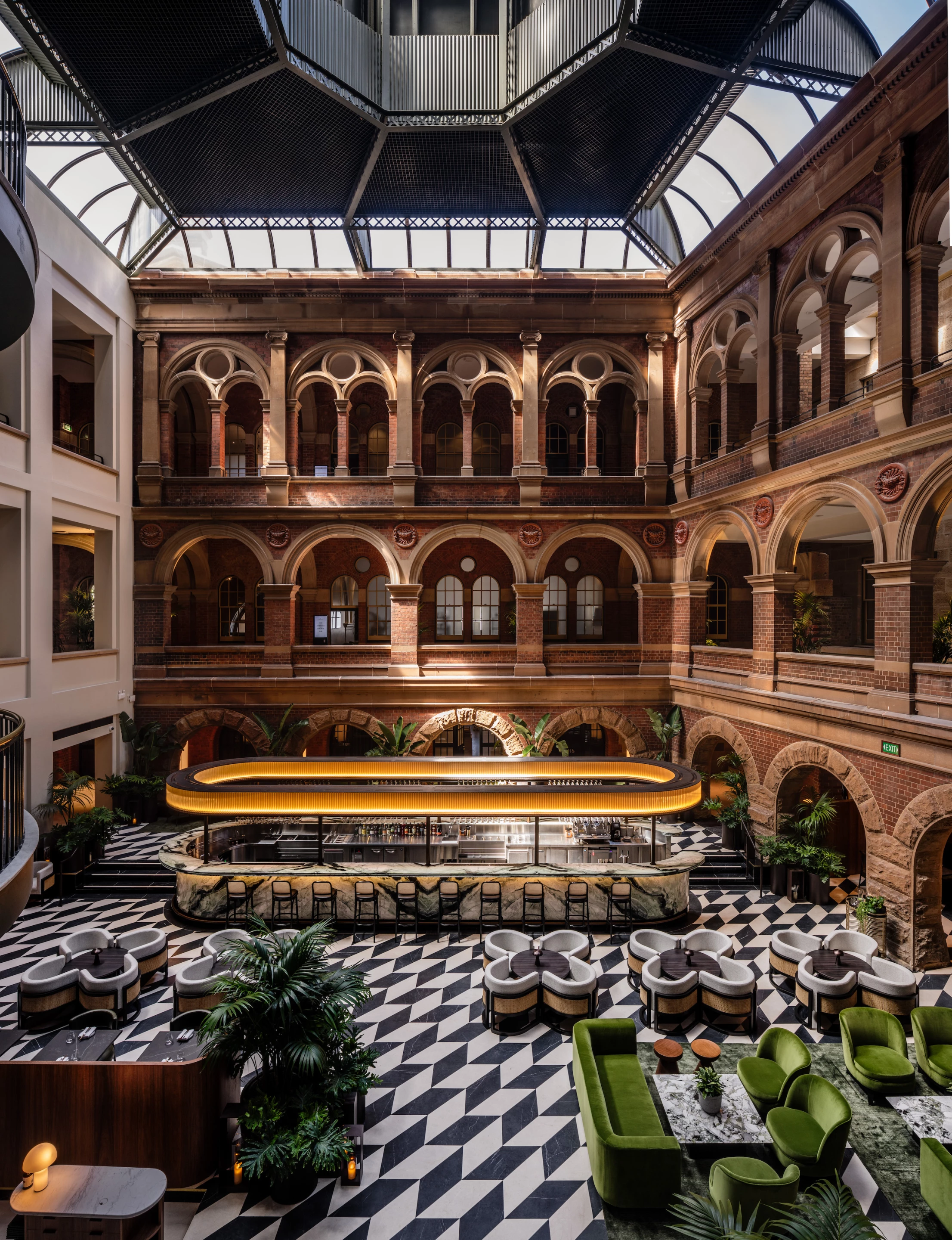 InterContinental Hotel Sydney was designed by Woods Bagot and is located in Australia. The project reused as much materials as possible and negated the need for demolition to create a light-filled and welcoming interior
