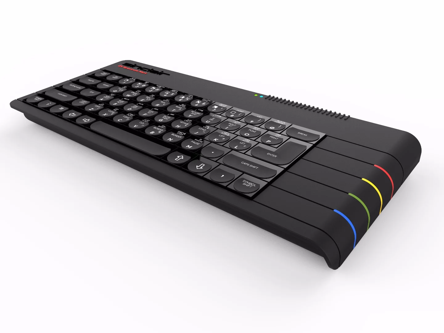 The keyboard of the new Speccy is promised to be a marked improvement on the original, and uses a butterfly mechanism to make sticky keys a thing of the past