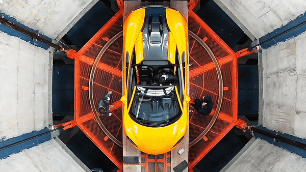 Future Car Park's car elevator system deposits cars at their designated location