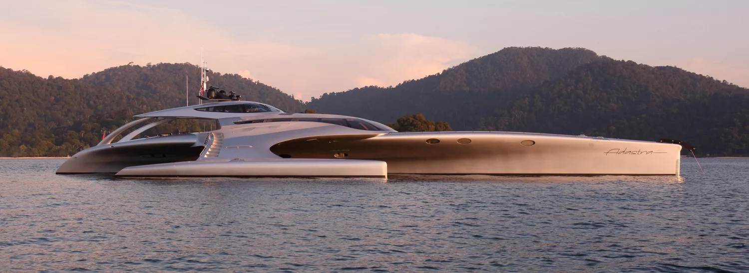 Adastra superyacht was constructed in China by boat builder John Shuttleworth