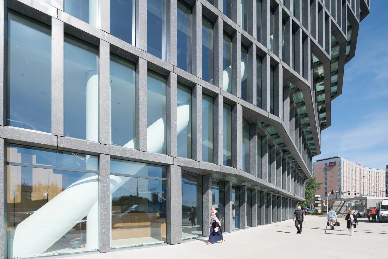 According to MVRDV, the tower's form was directly influenced by volume and height restrictions on the site