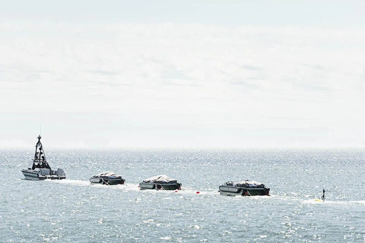 An autonomous minesweeper system that can safely clear sea lanes of mines has been handed over to the Royal Navy