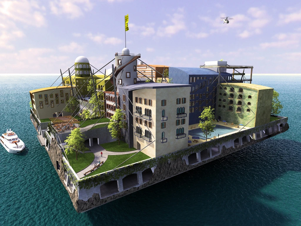 A "Swimming City" design contest winner