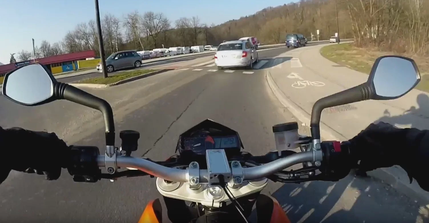 The Smart Turn System can be placed anywhere on the motorcycle