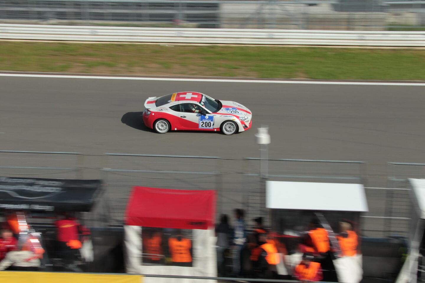 In the "close-to-production" V3 class, first place was taken by the Toyota Swiss Racing GT86, completing 119 laps, and finishing in 78th place
