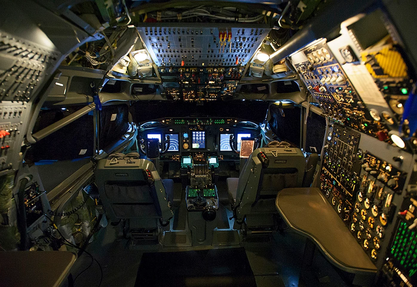 Boeing crews have updated the cockpit and avionics systems of NATO's AWACS aircraft, including five full-color displays that provide crew members with customizable engine, navigation and weather data