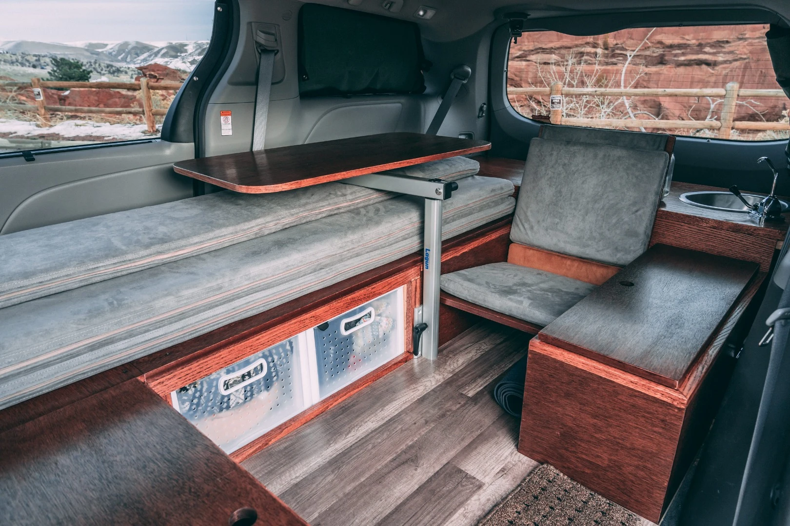 Inside the Oasis Sienna camper van