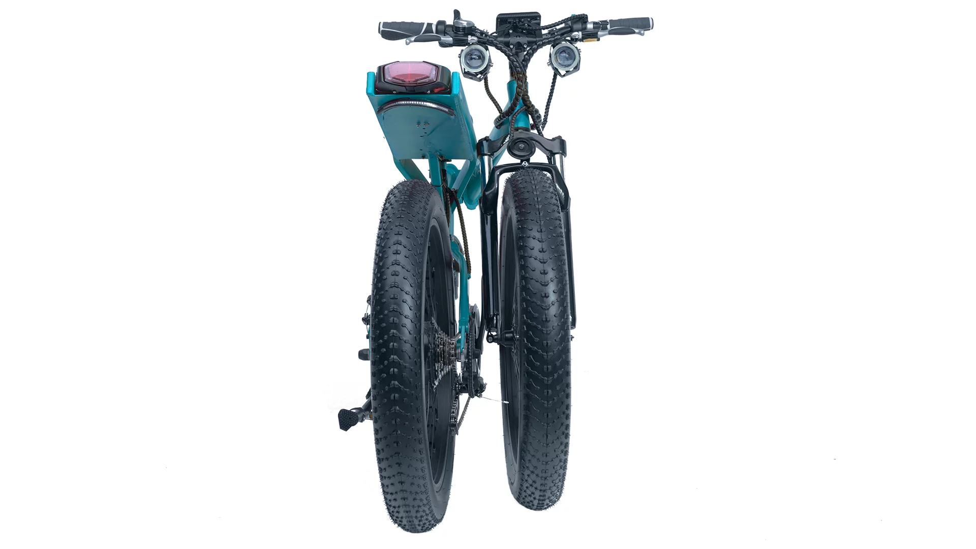 Moar uses a right-side folding mechanism that puts the rear derailleur between the two wheels for better protection