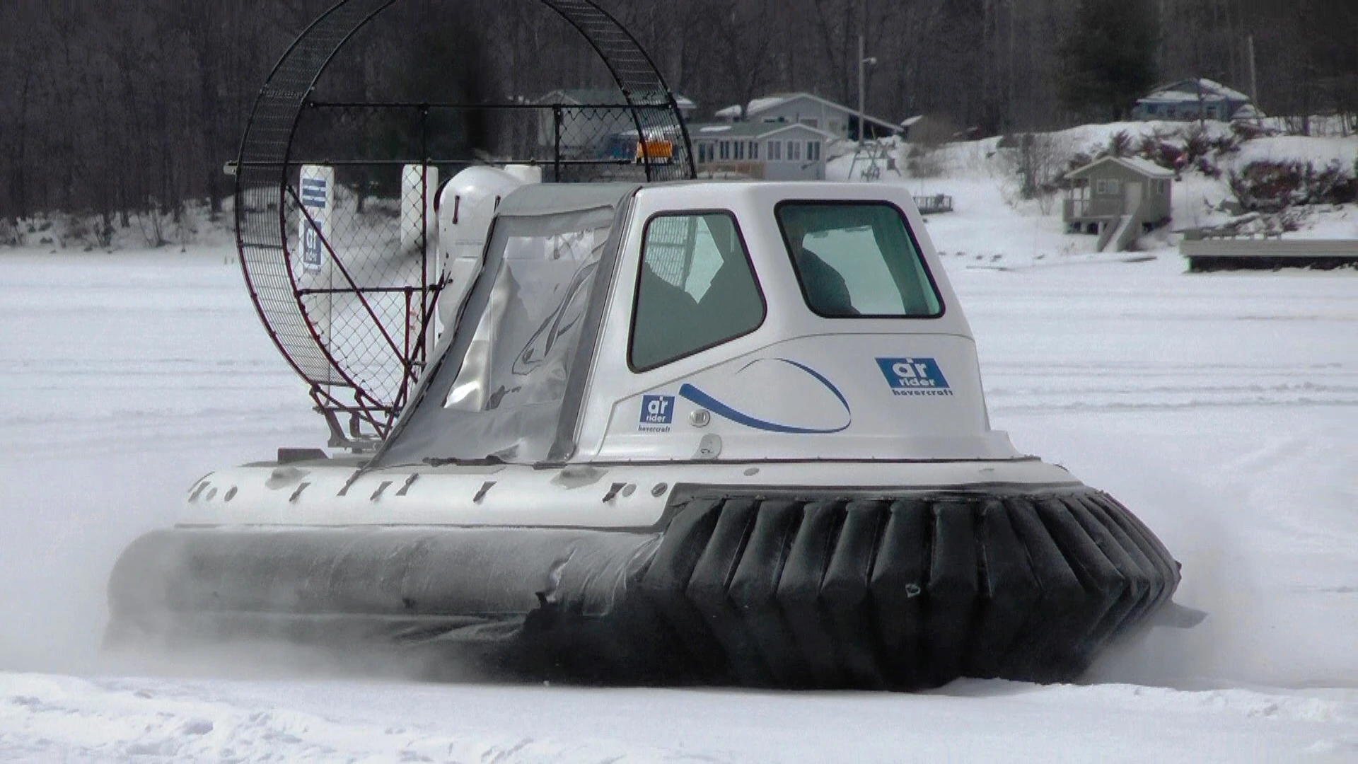 The AirRider hovercraft's propellors have variable pitch