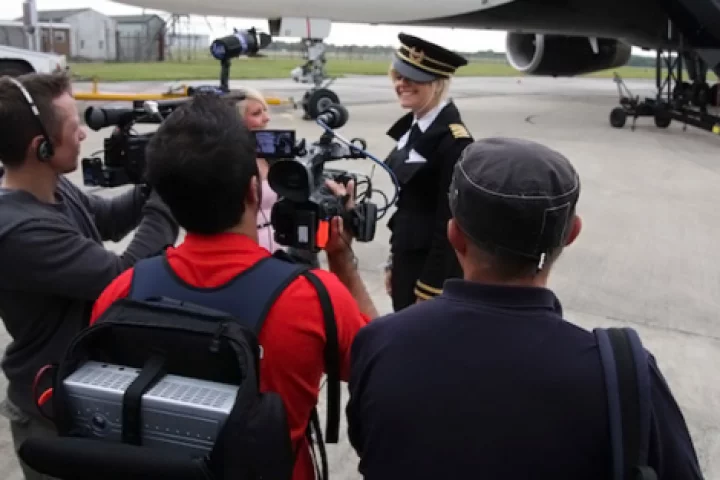 Competing with the big boys ... the Livestream Livepack lets you record and broadcast live HD footage