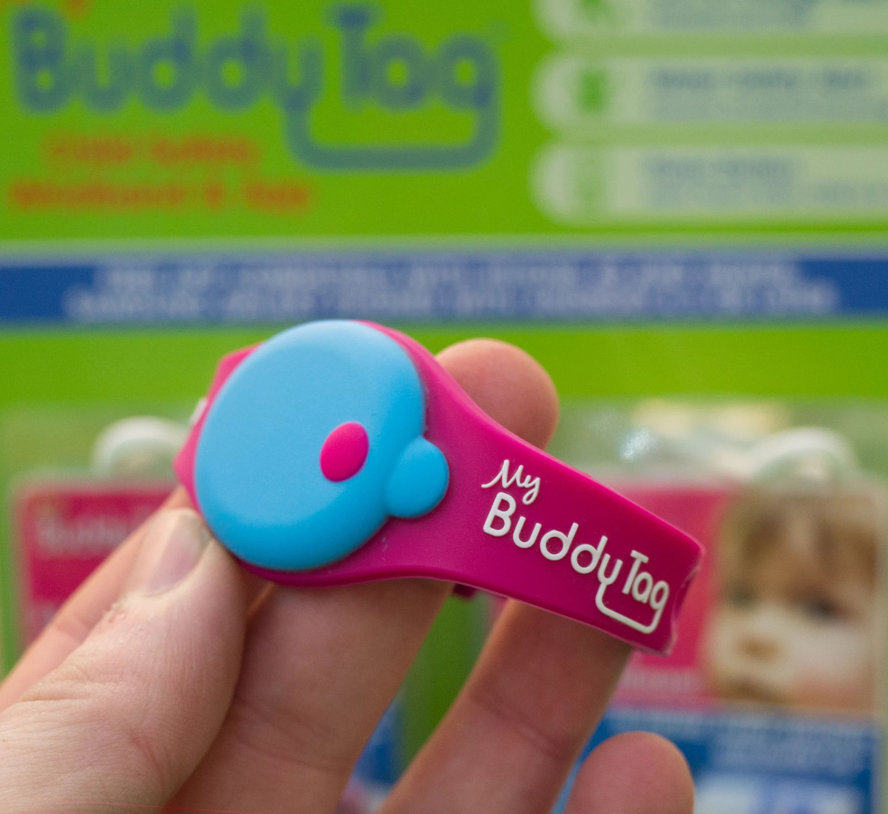 My Buddy Tag is a Bluetooth wearable designed to ensure children do not get separated from their parents